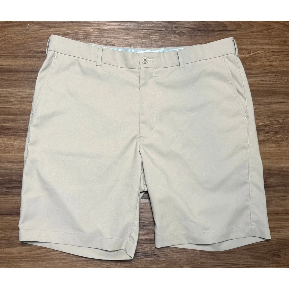 Peter Millar Salem Classic Performance Golf Shorts 124th U.S Open Khaki Sz 36